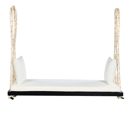 Patio Wooden Swing Chair Hanging Porch Swing Bench