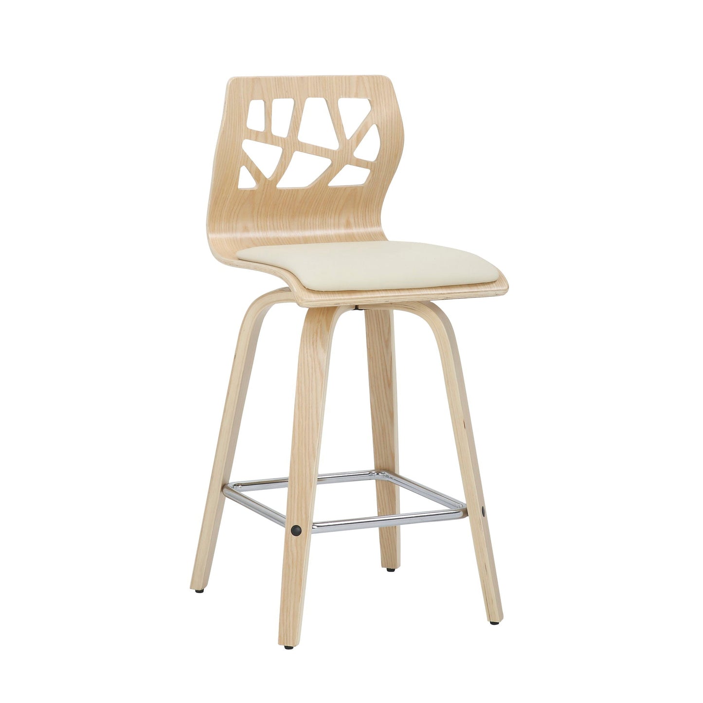 Counter Stool With Footrest (Set of 2)