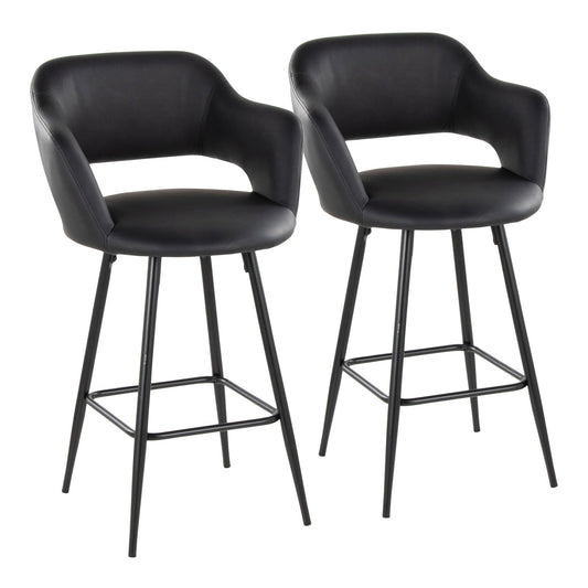 Counter Stool With Square Footrest (Set of 2)