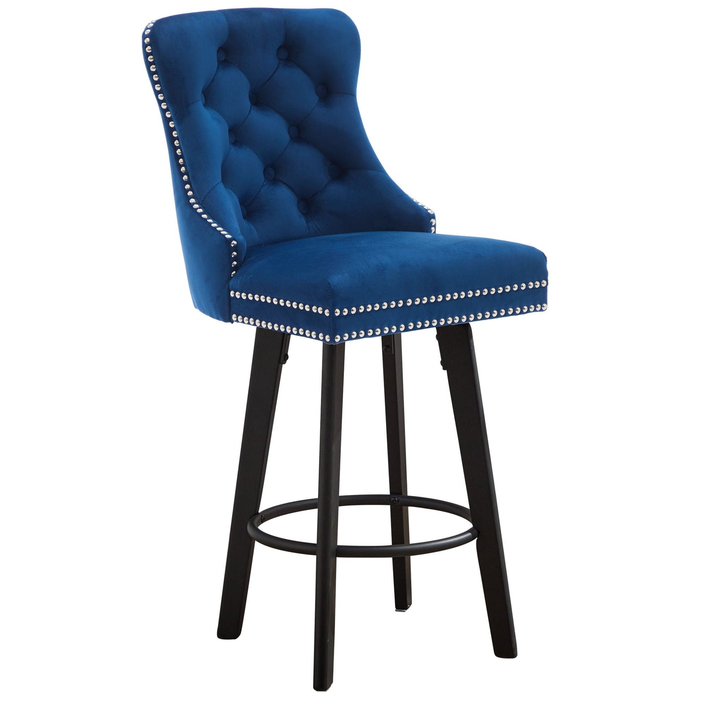 Bar Stools With Button Tufted Design
