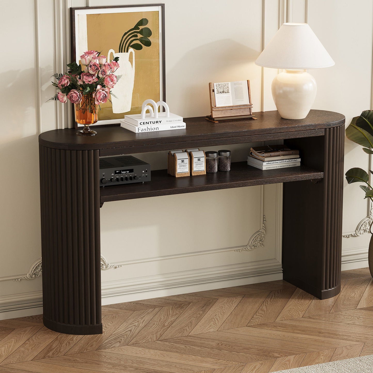 Console Table With Fluted Legs