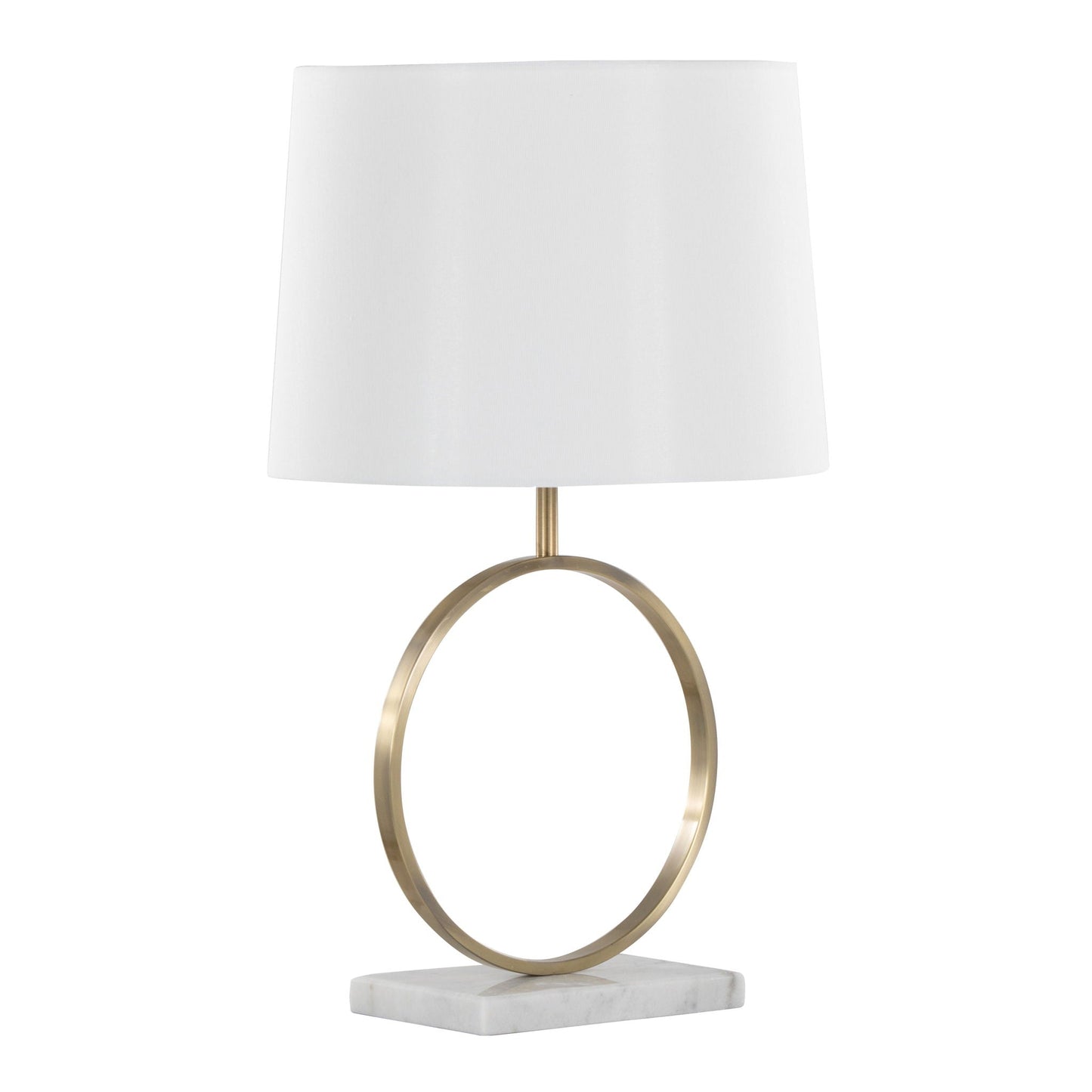 Table Lamp - White / Gold