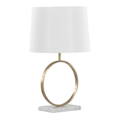 Table Lamp - White / Gold