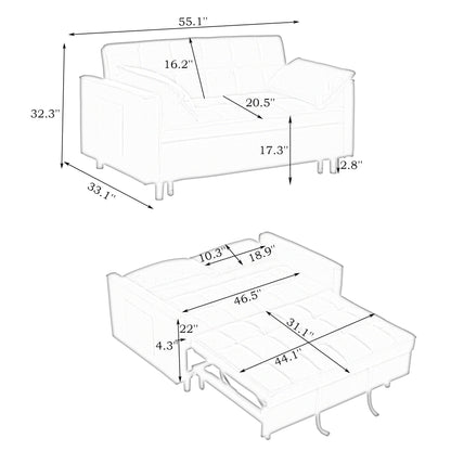 Sofa Bed With Pockets