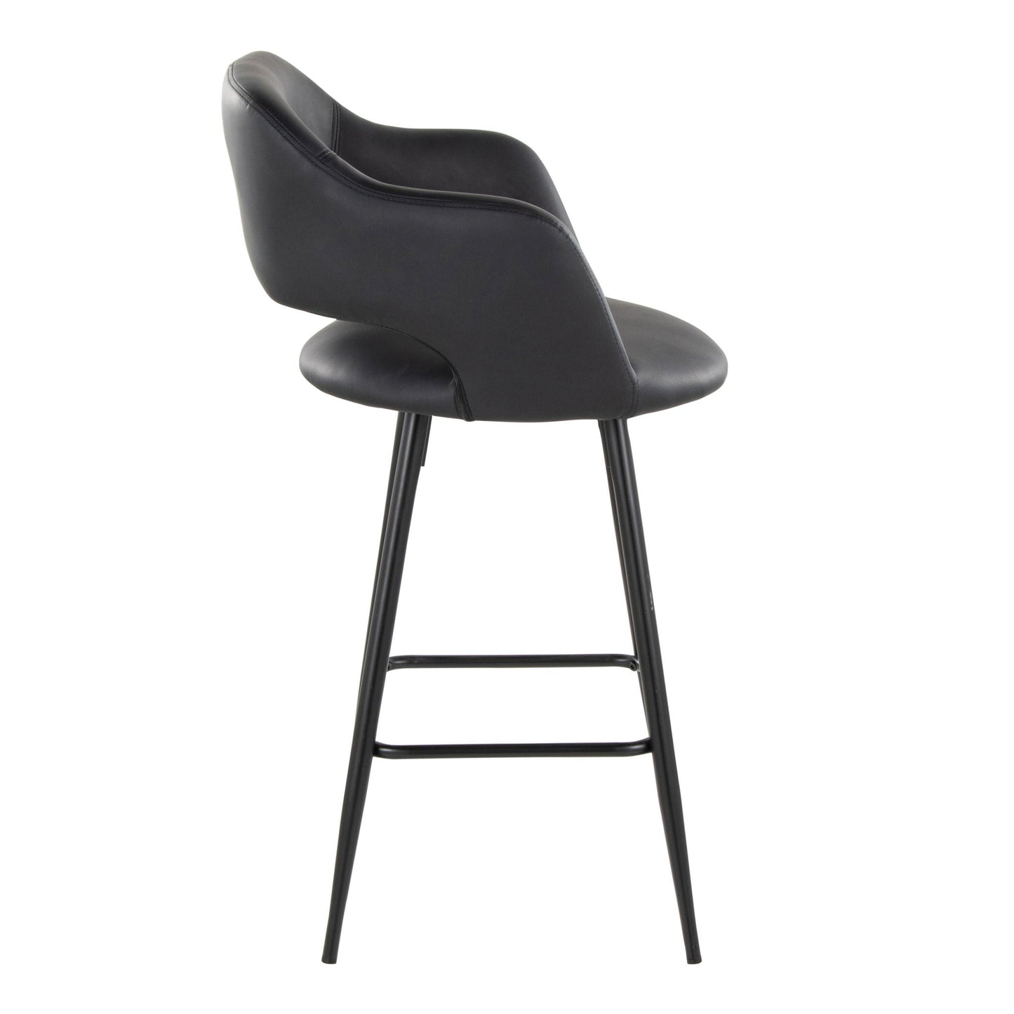 Counter Stool With Square Footrest (Set of 2)