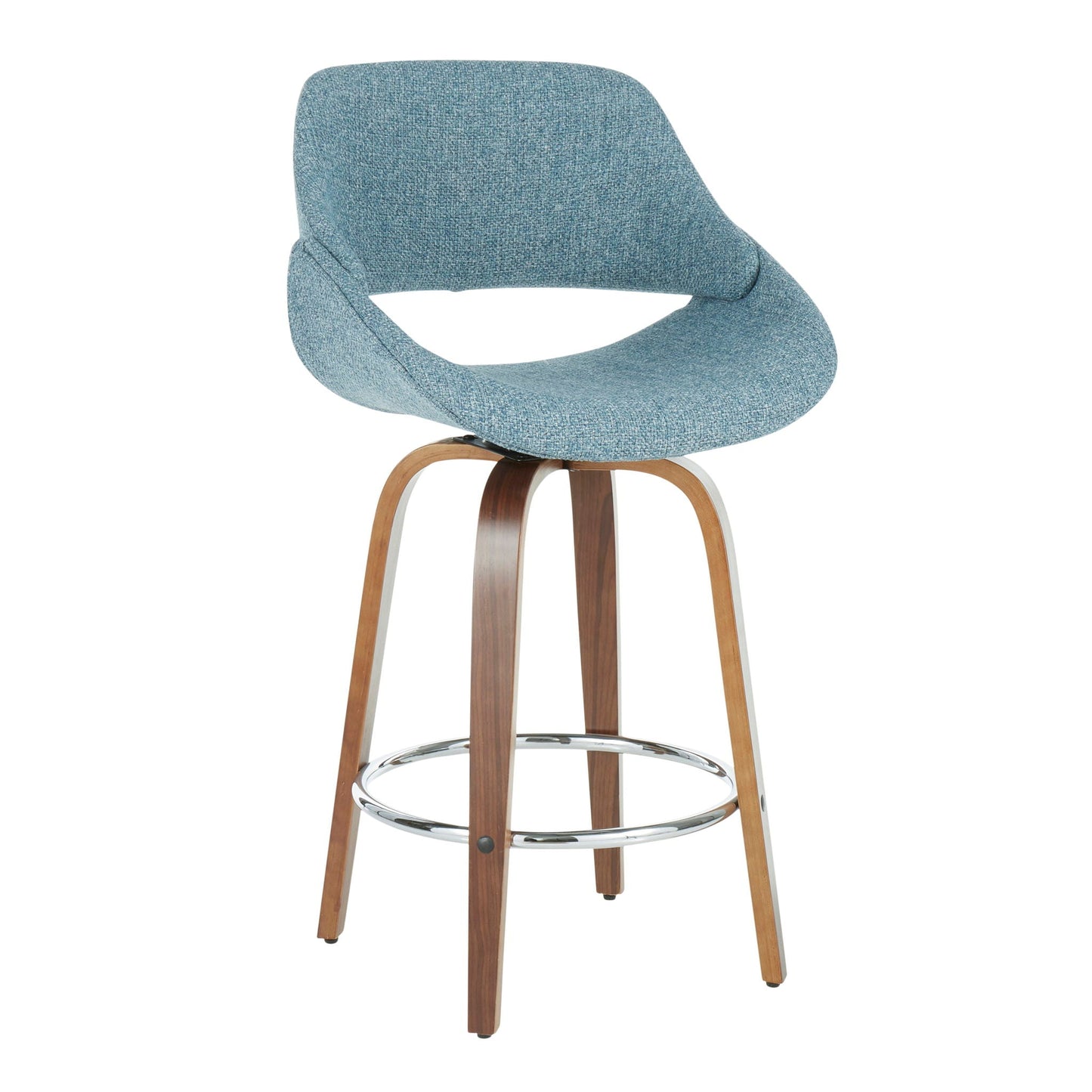 Counter Stool With Round Footrest (Set of 2)