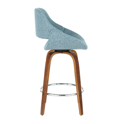 Counter Stool With Round Footrest (Set of 2)