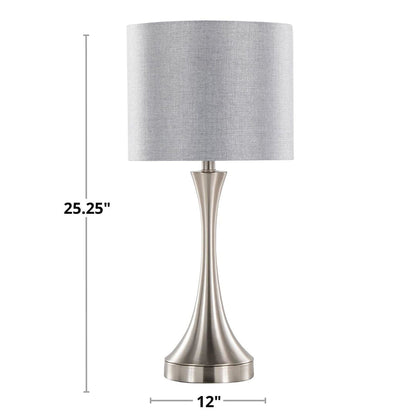 Lenuxe - Contemporary Table Lamp Built In USB Port (Set of 2)