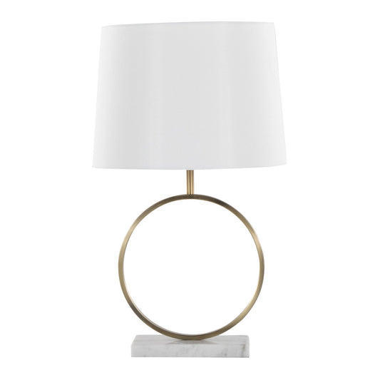 Table Lamp - White / Gold