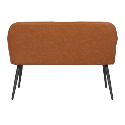 High Back Bench - Black / Camel