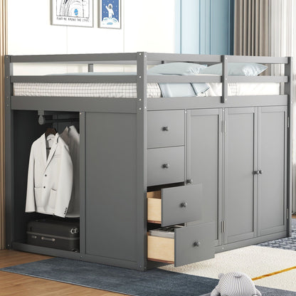 Loft Bed With Built In Wardrobes