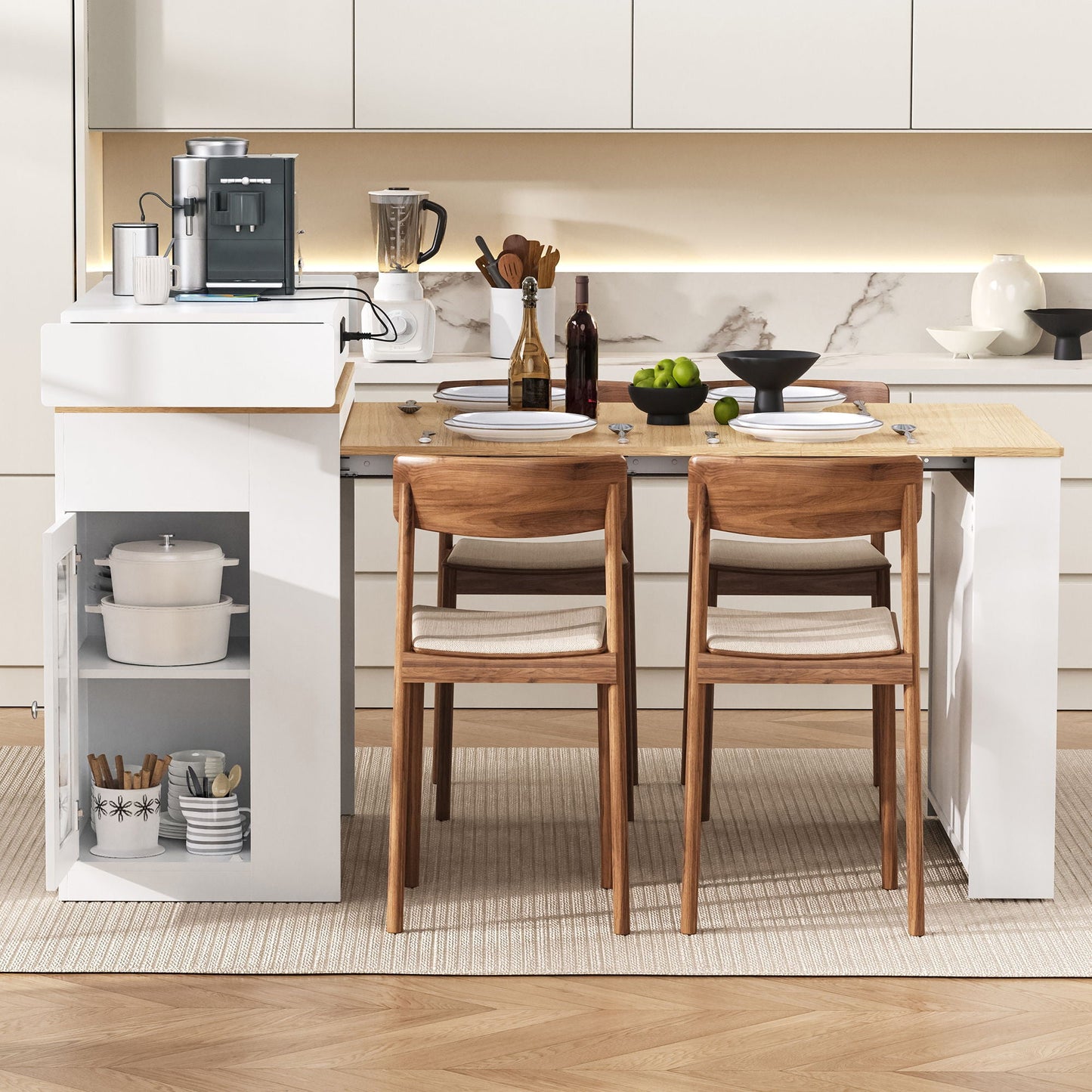 Dining Table With Folding Top