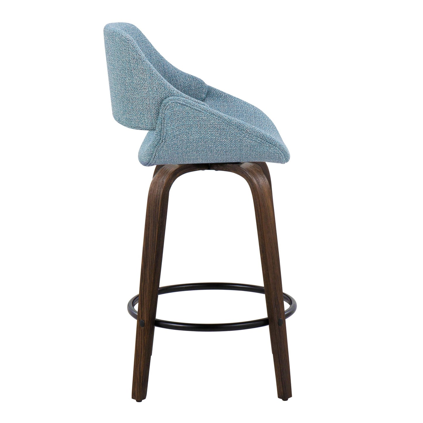Counter Stool & Round Footrest (Set of 2)