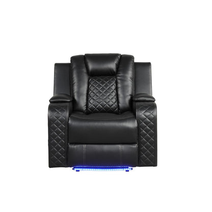 LED & Power Recliner Chair With Adjustable Headrest