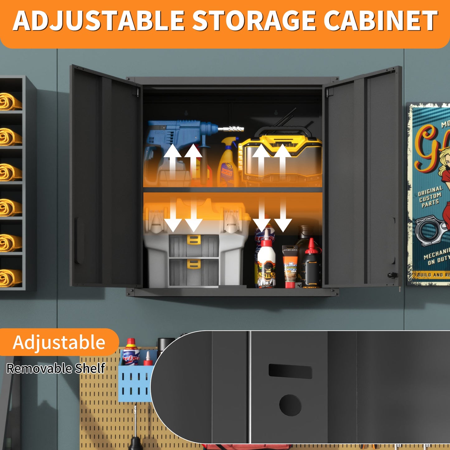 Metal Tool Storage Cabinet