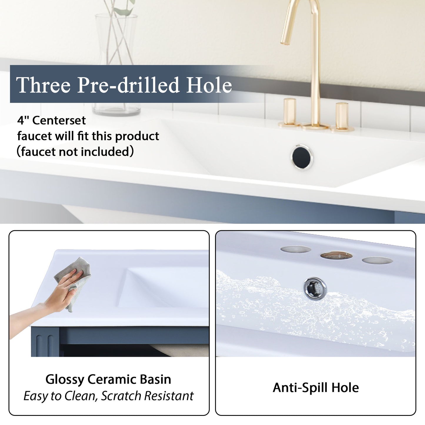 Bathroom Vanity With Sink Storage Cabinet