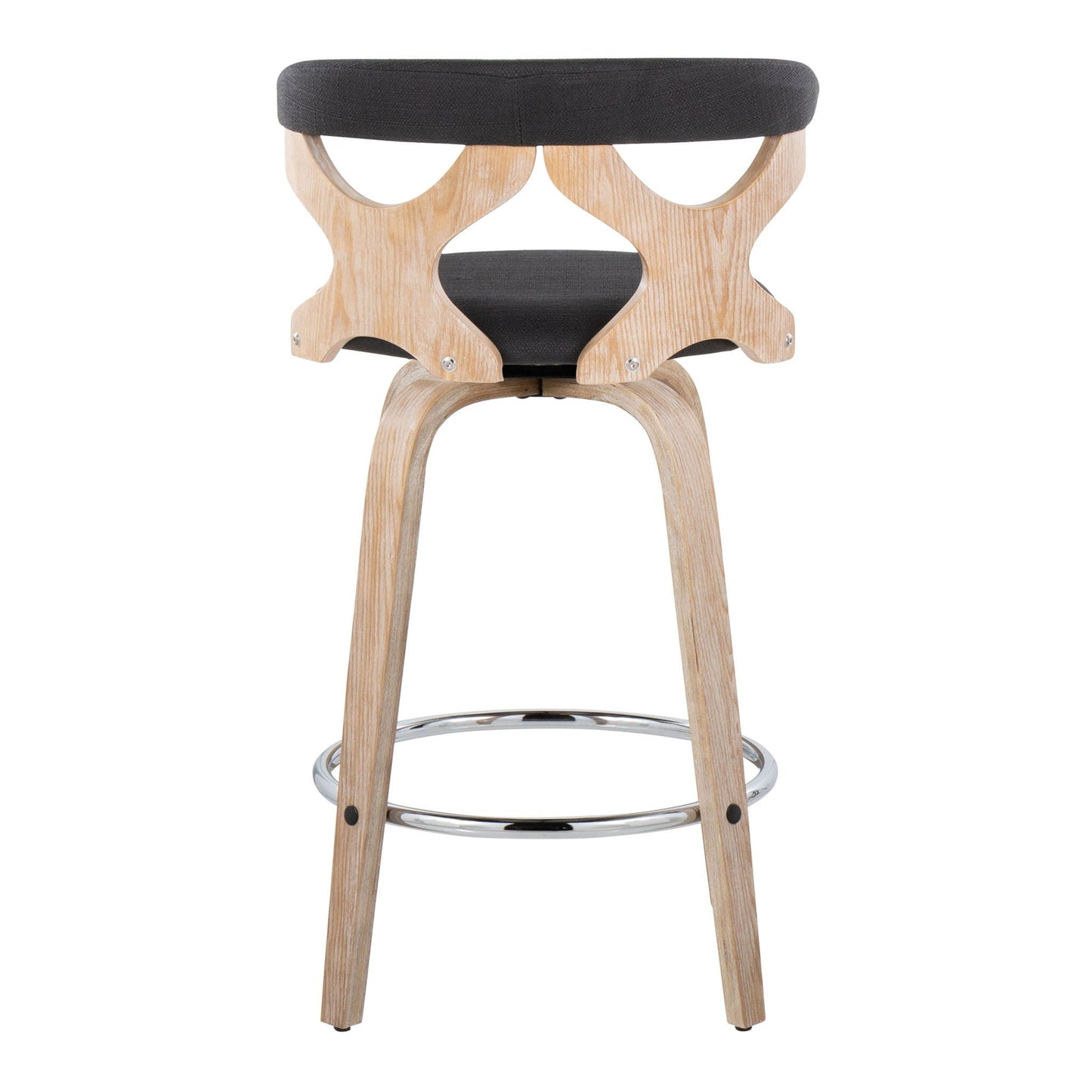 Fixed Height Counter Stool With Swivel (Set of 2)