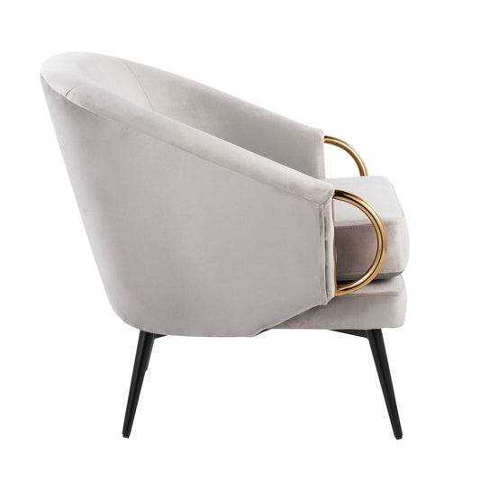 Glam Chair - Black / Silver