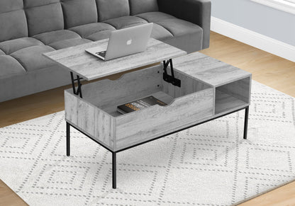 Coffee Table, 42" L, Rectangular, Cocktail, Lift-top