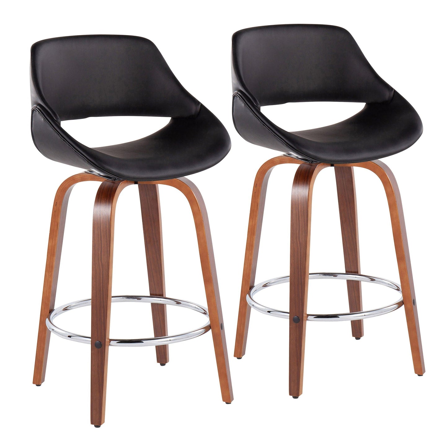 Counter Stool With Round Footrest (Set of 2)