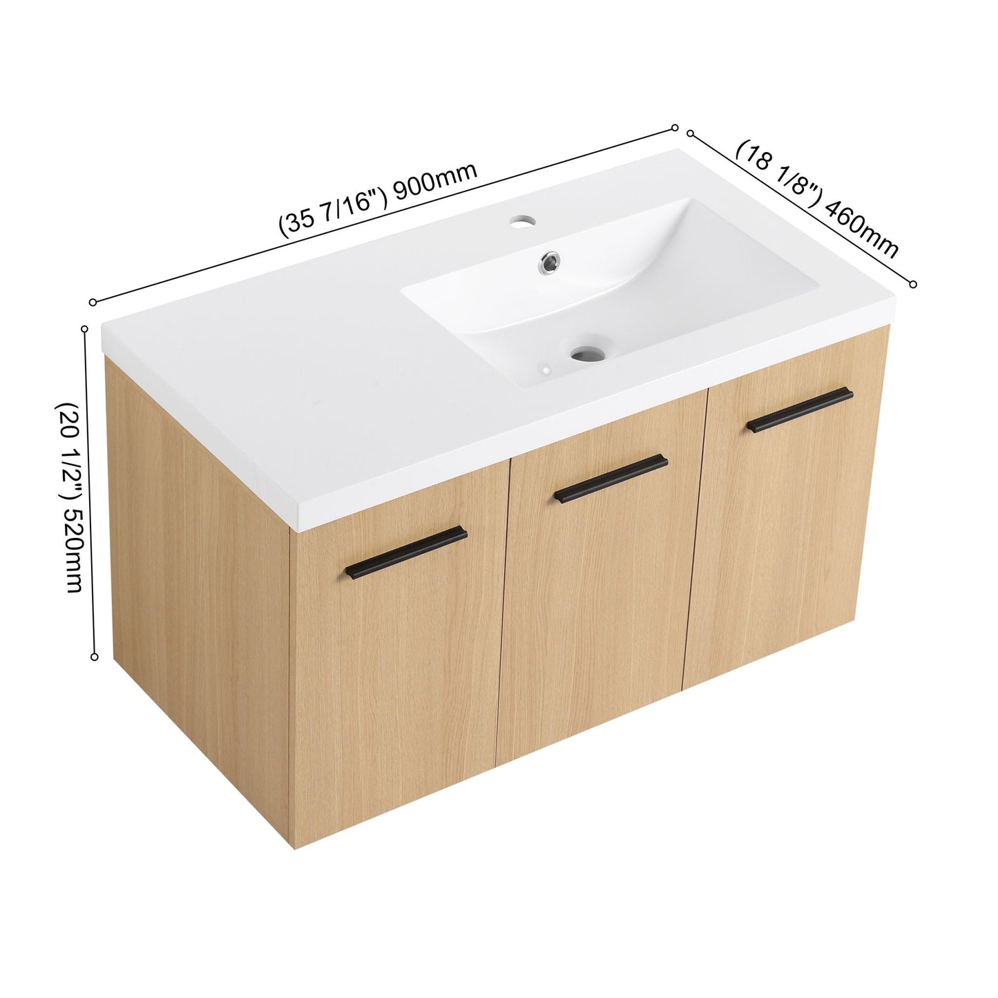 Wall Mounted Floating Bathroom Vanity