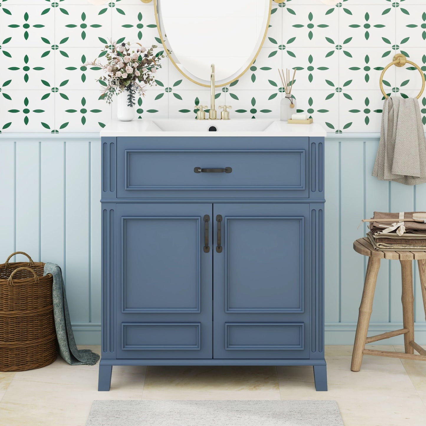 Bathroom Vanity With Sink Storage Cabinet