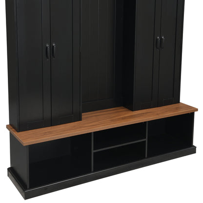 Entryway Hall Tree With Bench