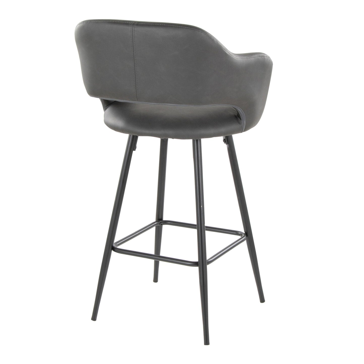 Counter Stool With Square Footrest (Set of 2)