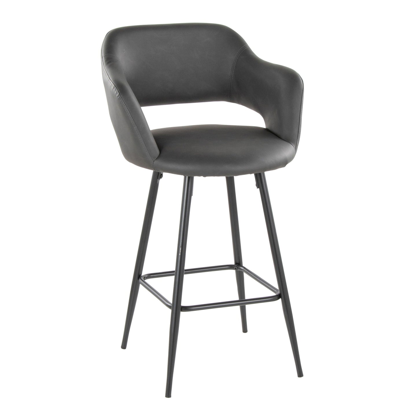 Counter Stool With Square Footrest (Set of 2)