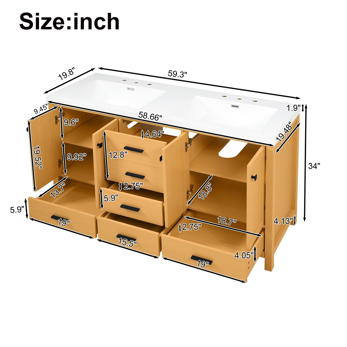 Bathroom Vanity With Double Sink