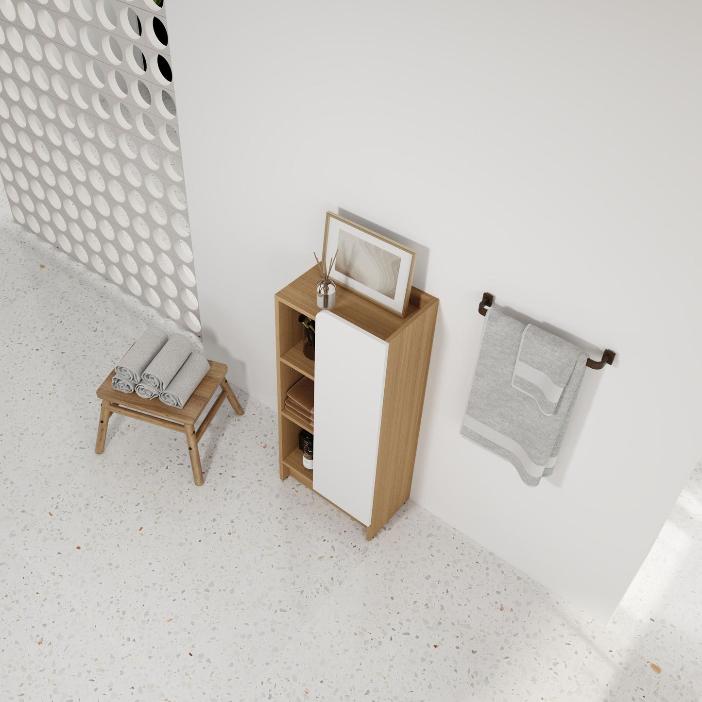 Freestanding Bathroom Side Cabinet