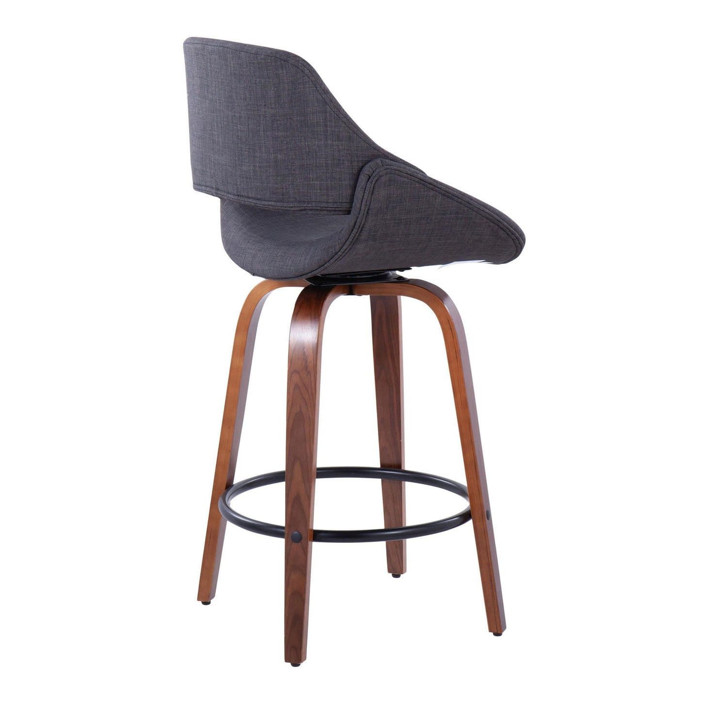 Counter Stool & Round Footrest (Set of 2)