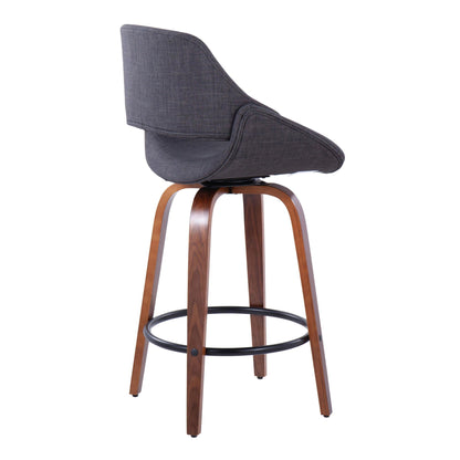 Counter Stool & Round Footrest (Set of 2)