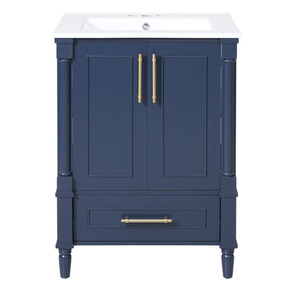 Vanity With Ornate French Cylinder Legs