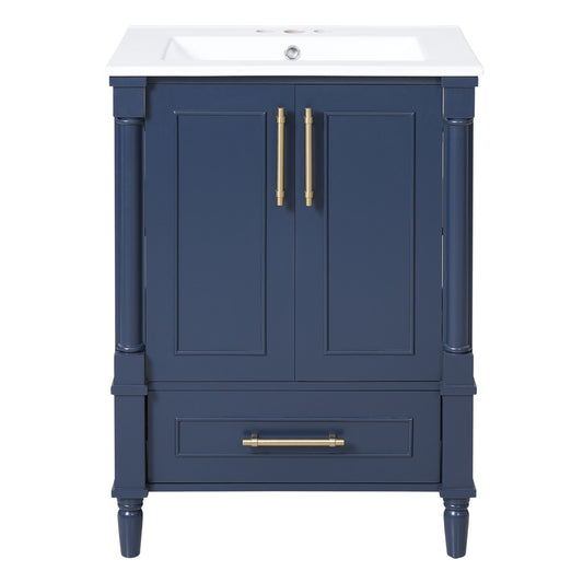 Vanity With Ornate French Cylinder Legs