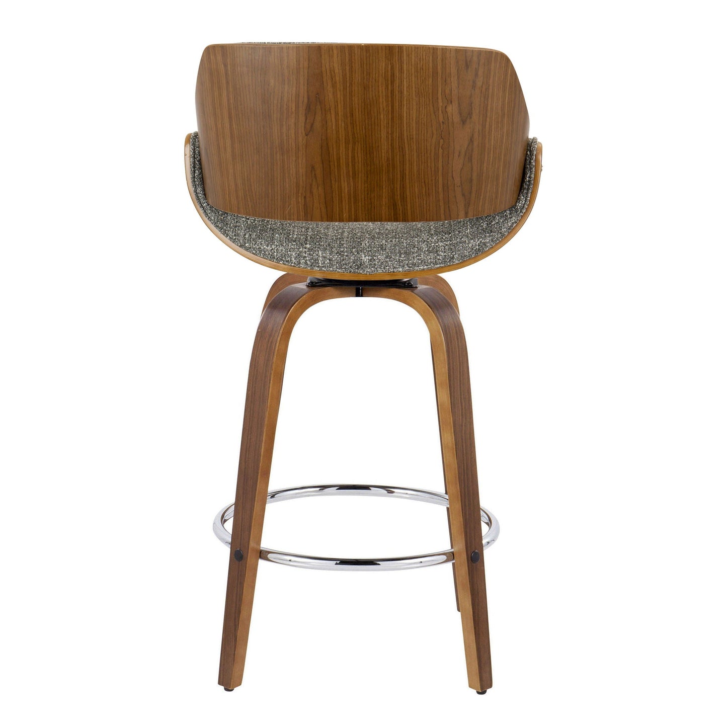 Counter Stool With Swivel With Round Footrest (Set of 2)
