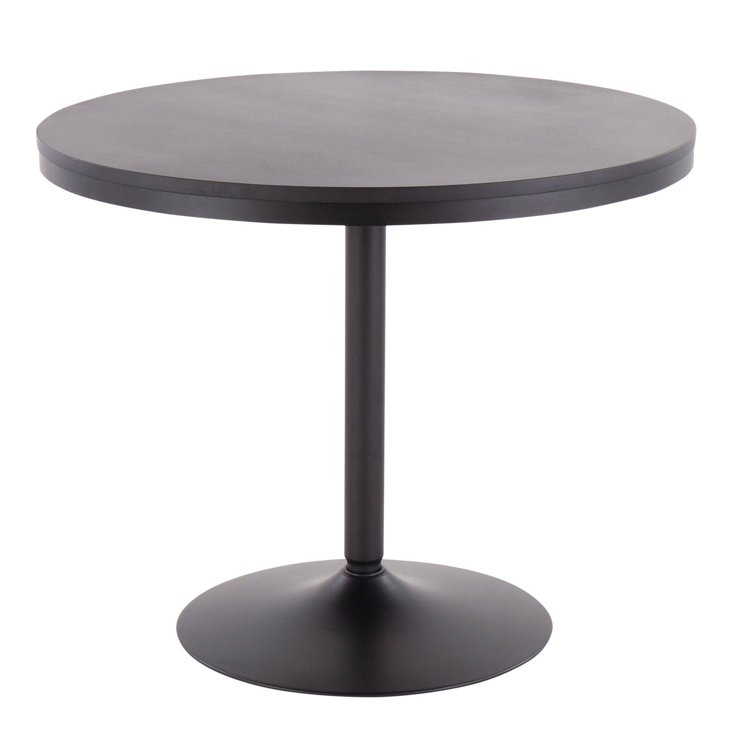 5 Piece Contemporary Dining Set - Black / Brown / Dark Walnut