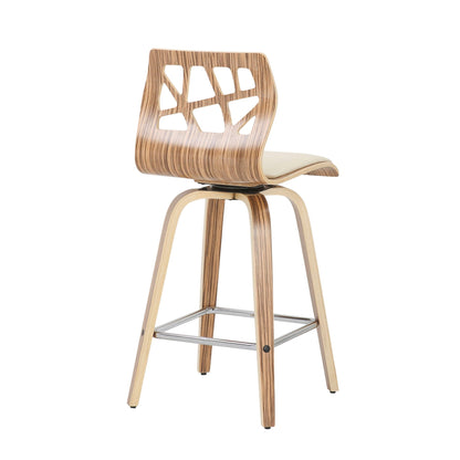 Counter Stool With Footrest (Set of 2)