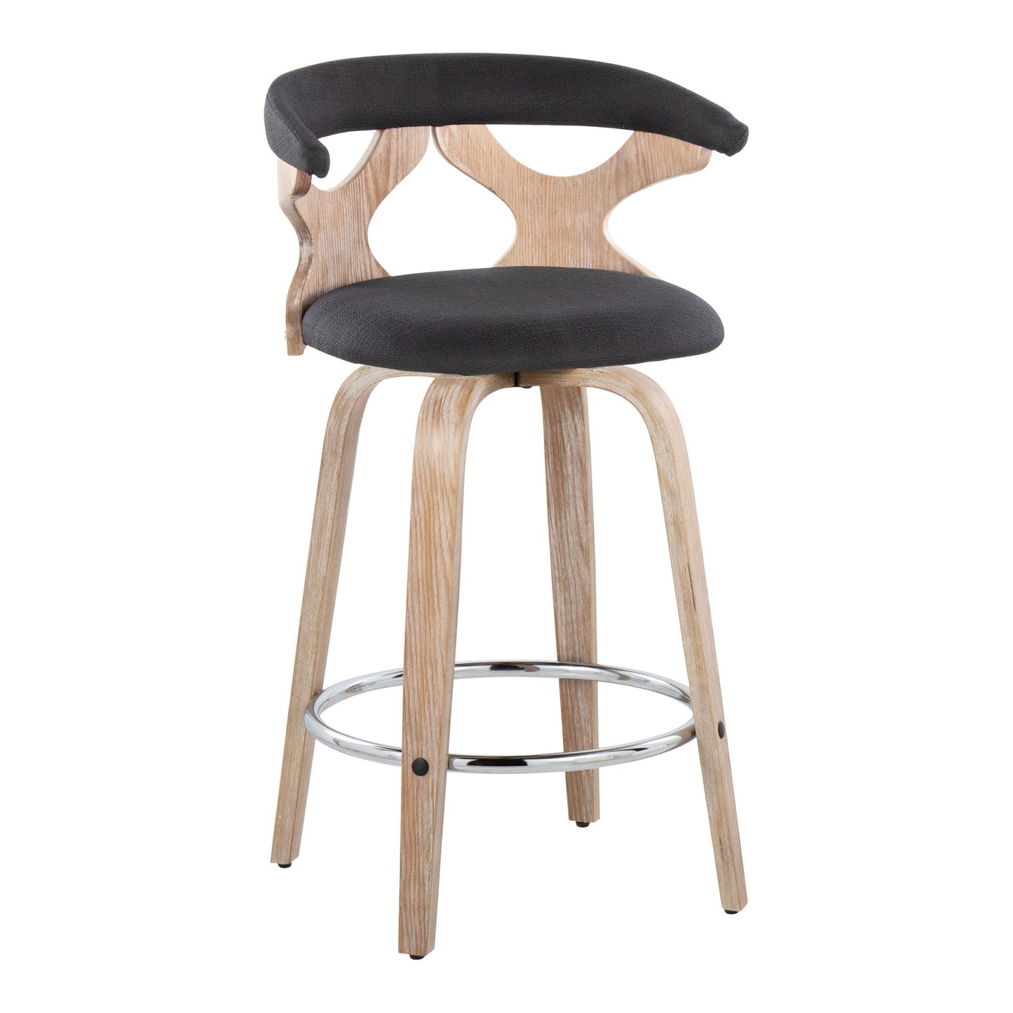Fixed Height Counter Stool With Swivel (Set of 2)