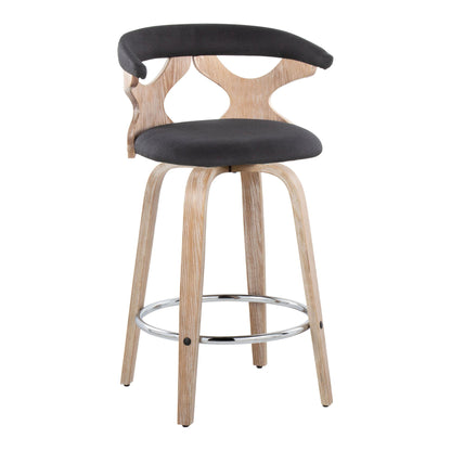 Fixed Height Counter Stool With Swivel (Set of 2)