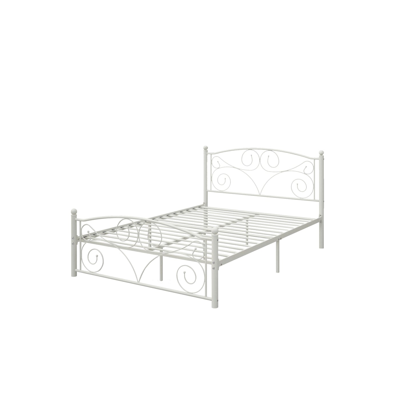 Bed Frame with Headboard and Footboard