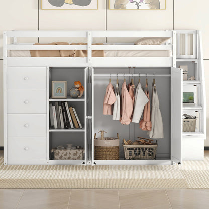 Loft Bed With Built In Wardrobes