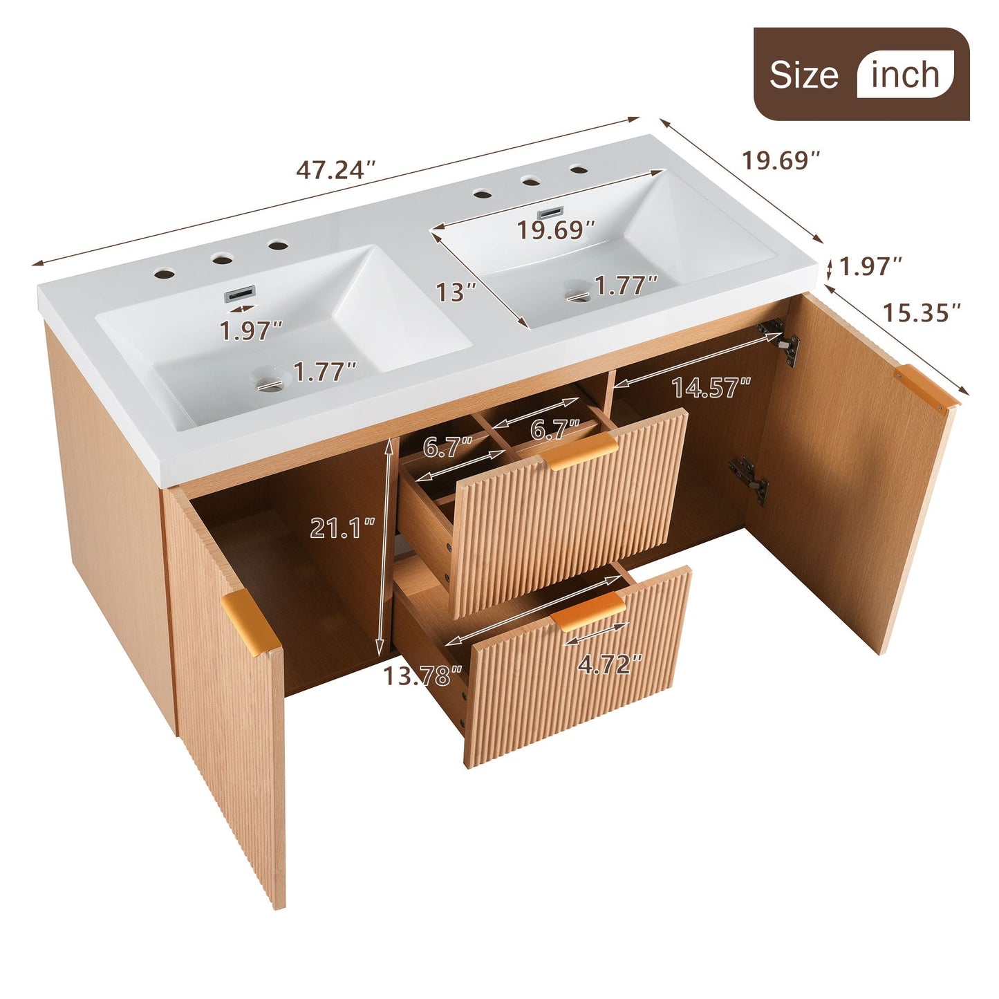 Wall Mounted Bathroom Vanity