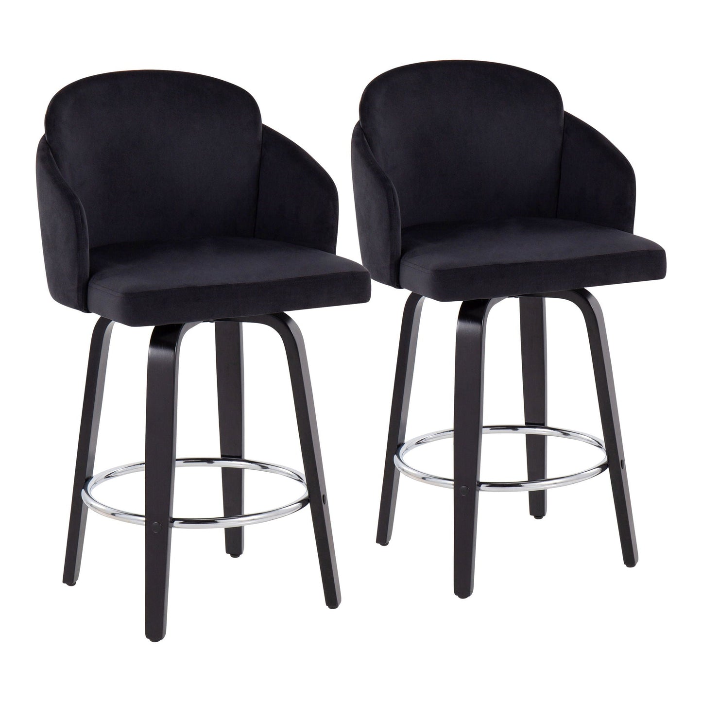 Counter Stool Round Footrest (Set of 2)