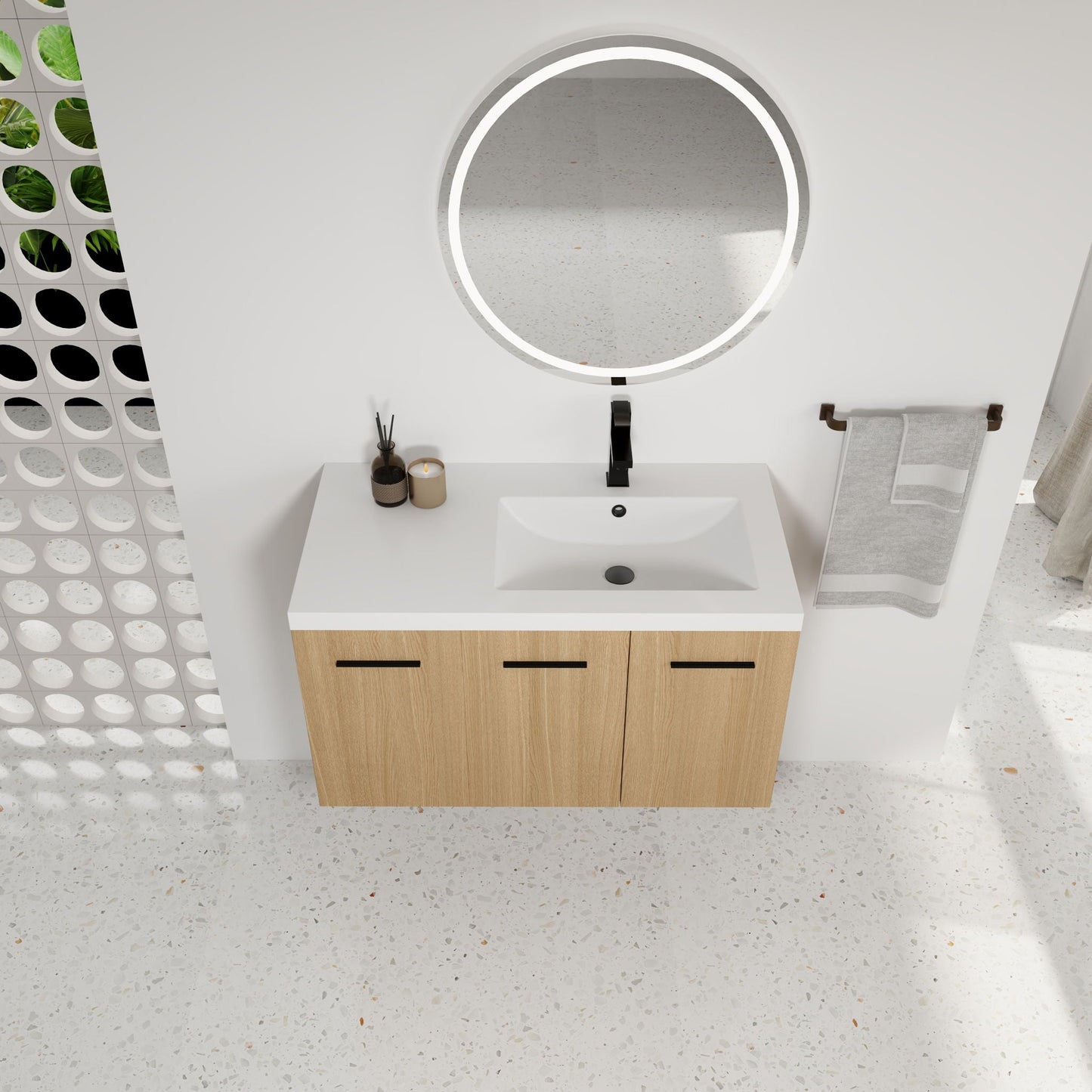 Wall Mounted Floating Bathroom Vanity
