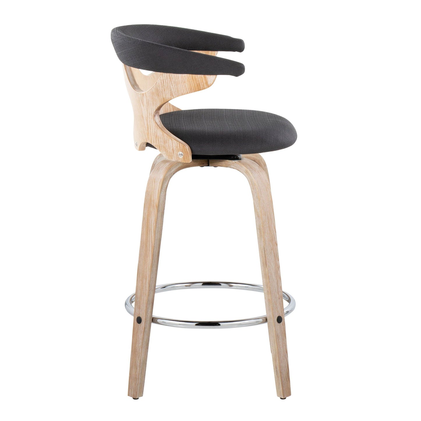 Fixed Height Counter Stool With Swivel (Set of 2)