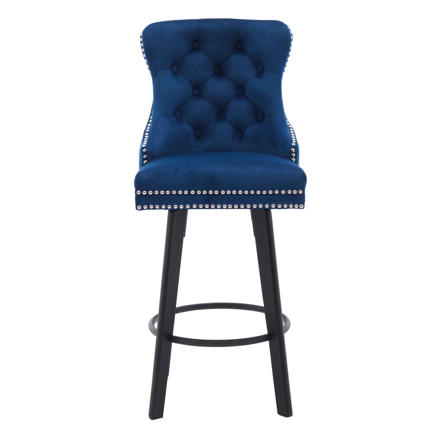 Bar Stools With Button Tufted Design