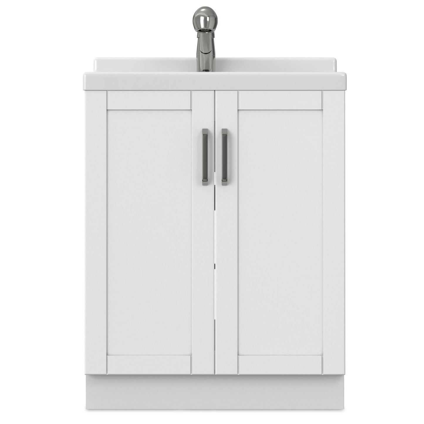 Laundry Cabinet & Faucet And Stainless Steel Sink