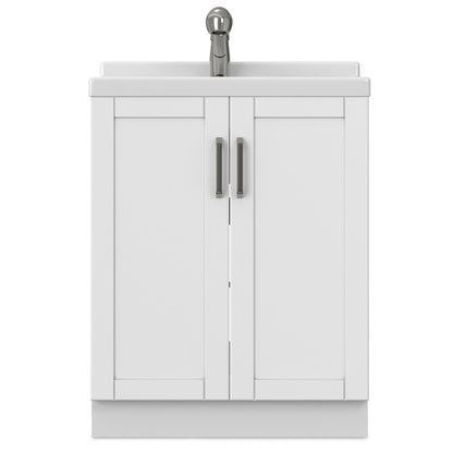 Laundry Cabinet & Faucet And Stainless Steel Sink