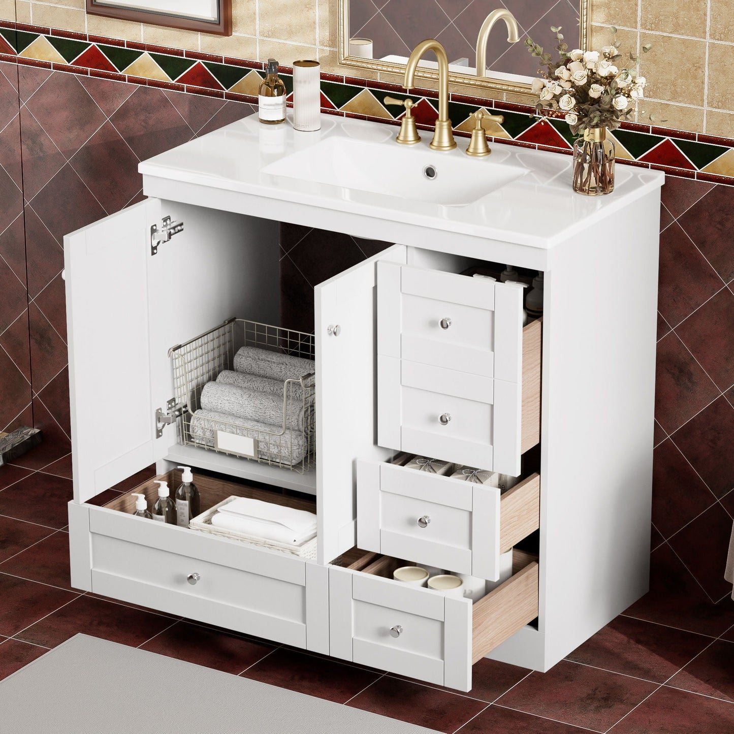 Bathroom Vanity Cabinet & Sink